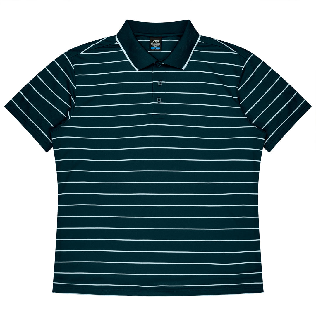 House of Uniforms The Vaucluse Polo | Mens | Short Sleeve Aussie Pacific Navy/White