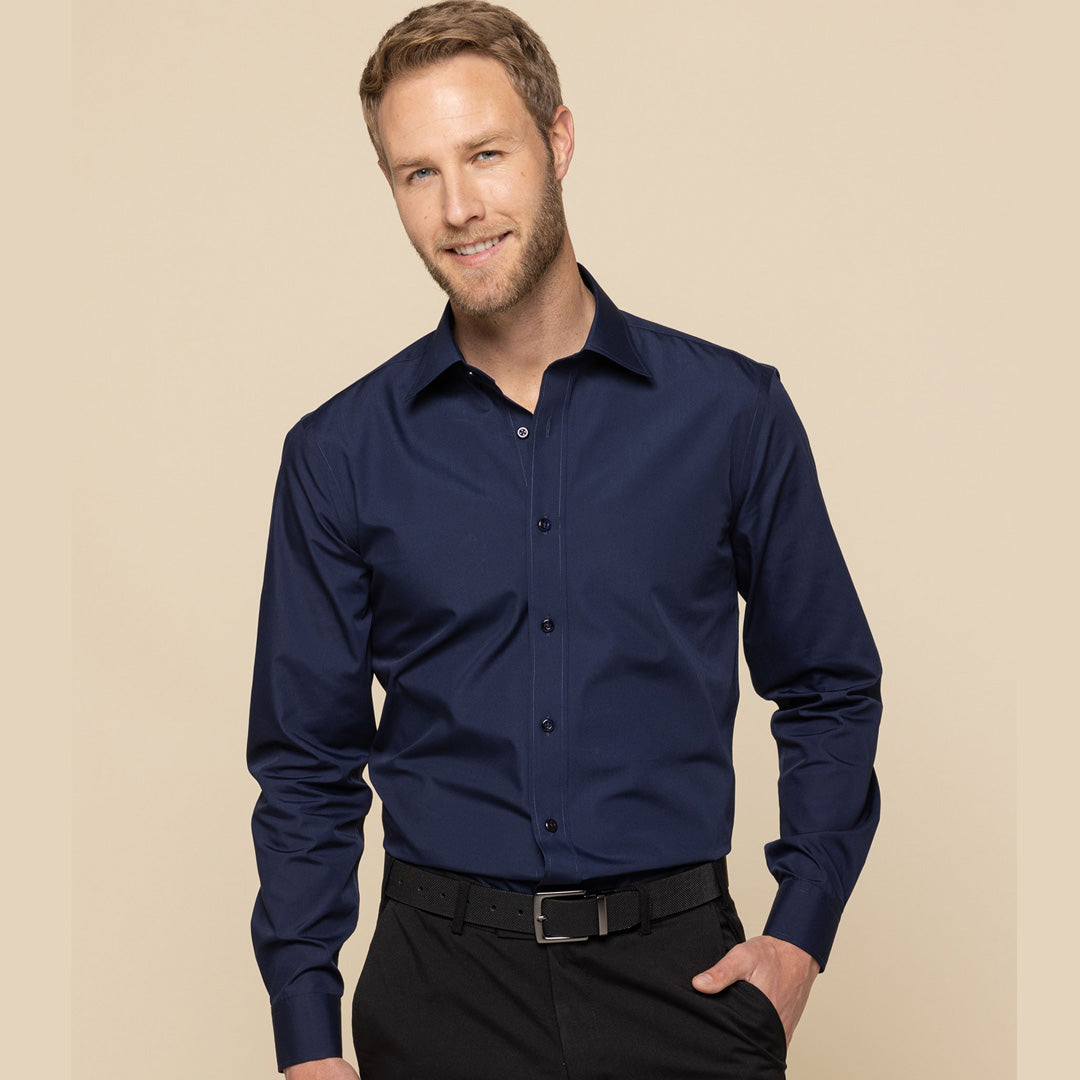 House of Uniforms The Nicholson Shirt | Mens | Slim Fit | Long Sleeve Gloweave