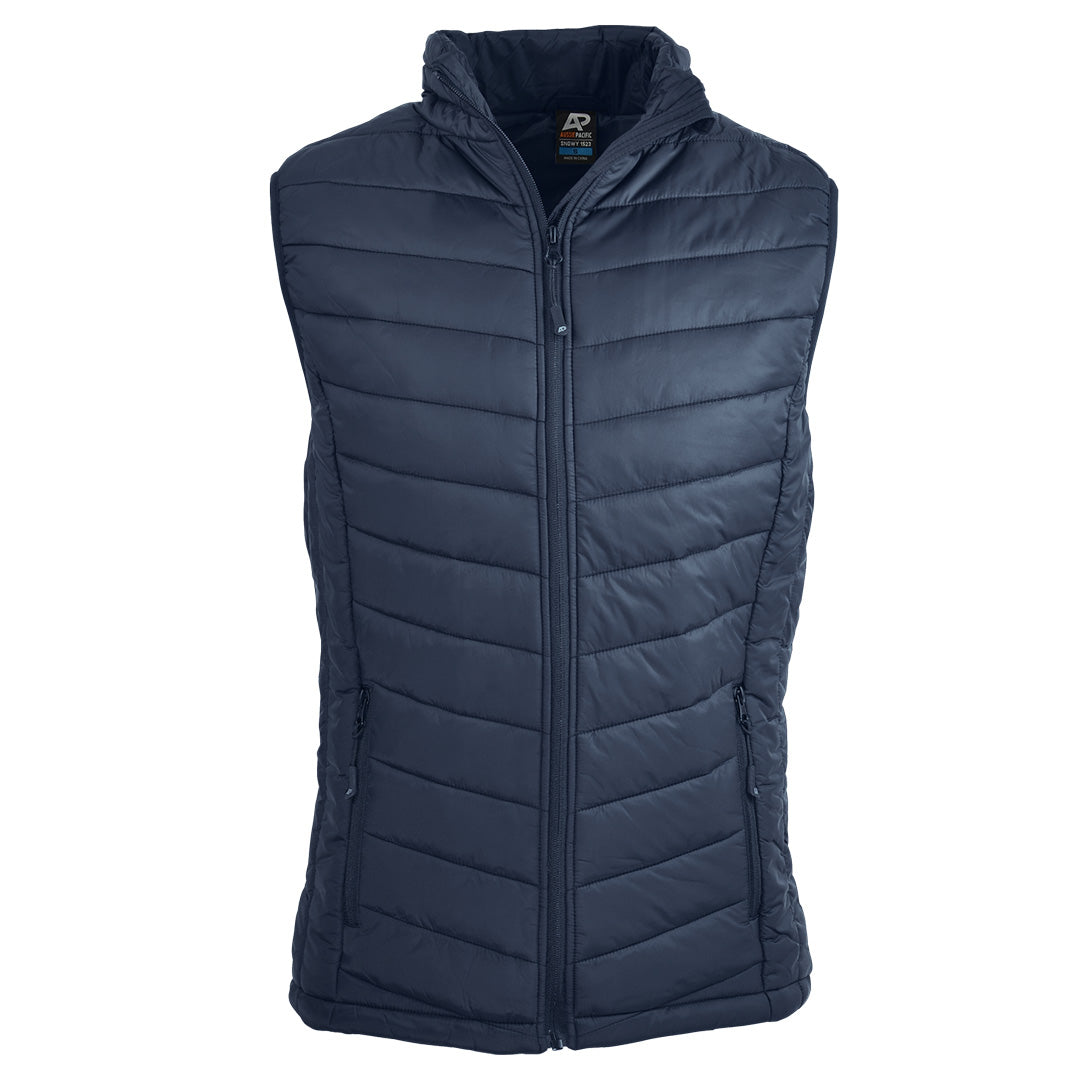 House of Uniforms The Snowy Puffer Vest | Mens Aussie Pacific Navy