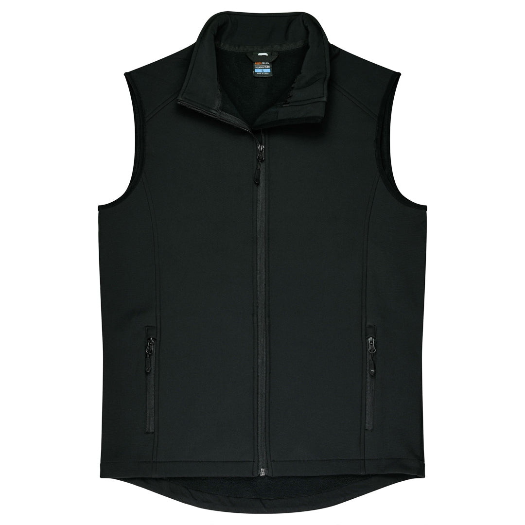 House of Uniforms The Selwyn Vest | Mens Aussie Pacific Black