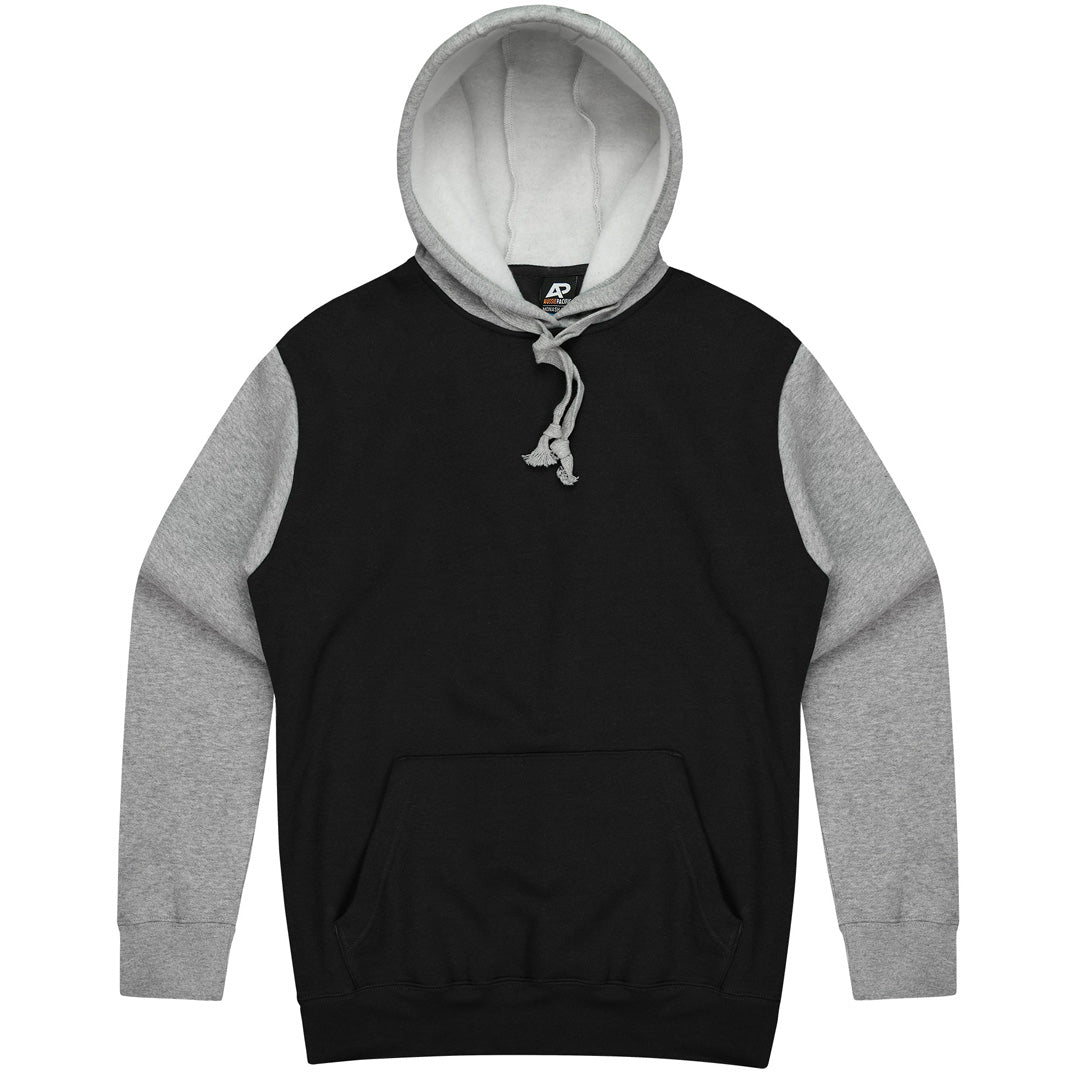 House of Uniforms The Monash Hoodie | Mens Aussie Pacific Black/Grey