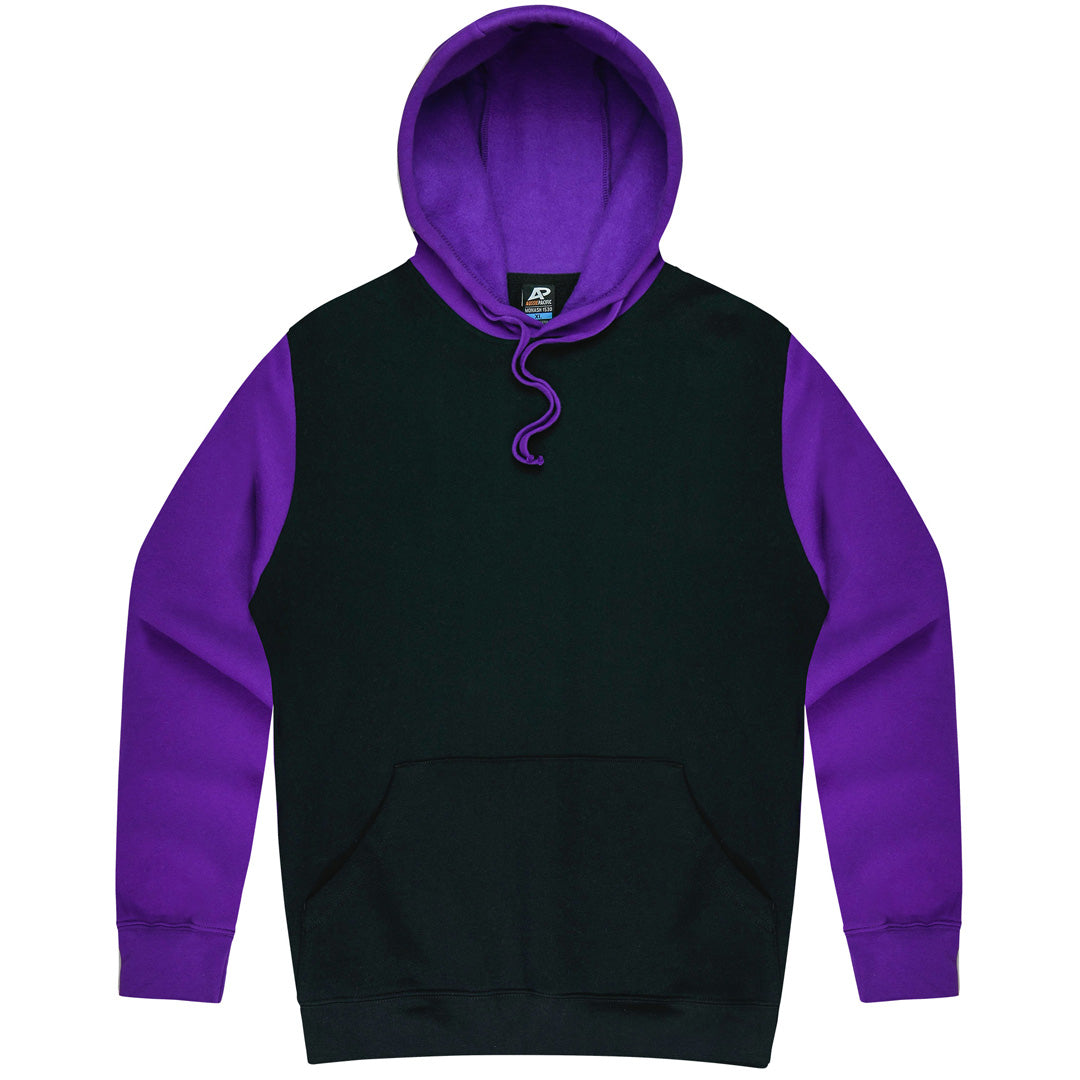 House of Uniforms The Monash Hoodie | Plus | Mens Aussie Pacific Black/Purple