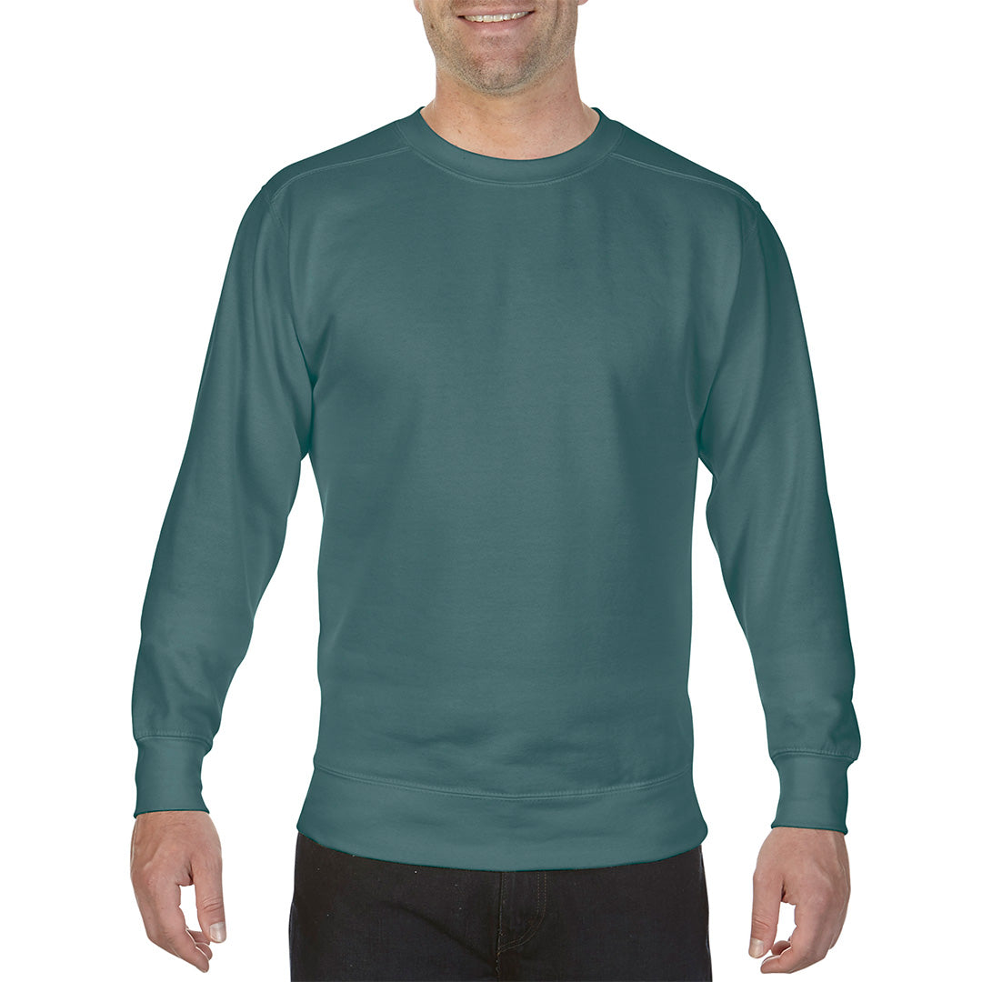 House of Uniforms The Crewneck Sweatshirt | Unisex Comfort Colors Spruce