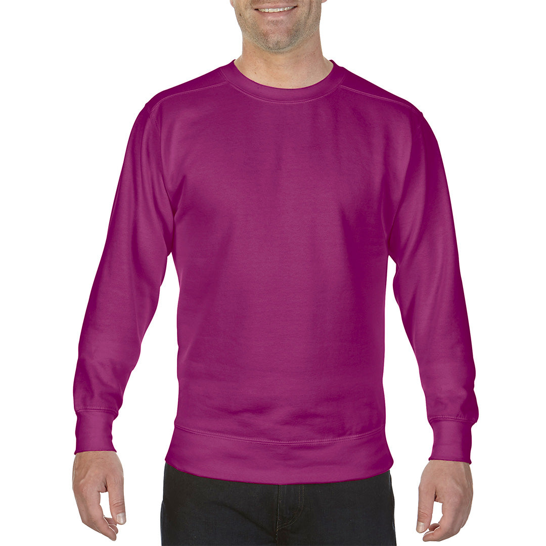 House of Uniforms The Crewneck Sweatshirt | Unisex Comfort Colors Boysenberry