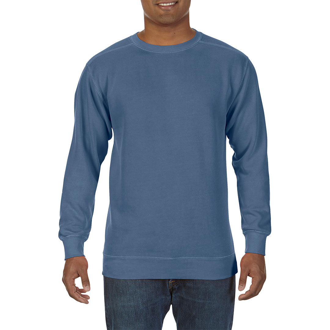 House of Uniforms The Crewneck Sweatshirt | Unisex Comfort Colors Denim