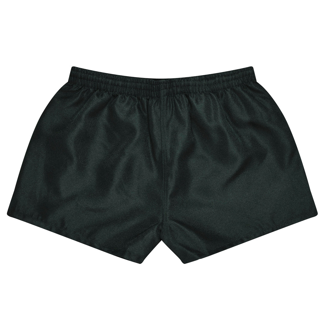 House of Uniforms The Twill Rugby Short | Mens Aussie Pacific Black