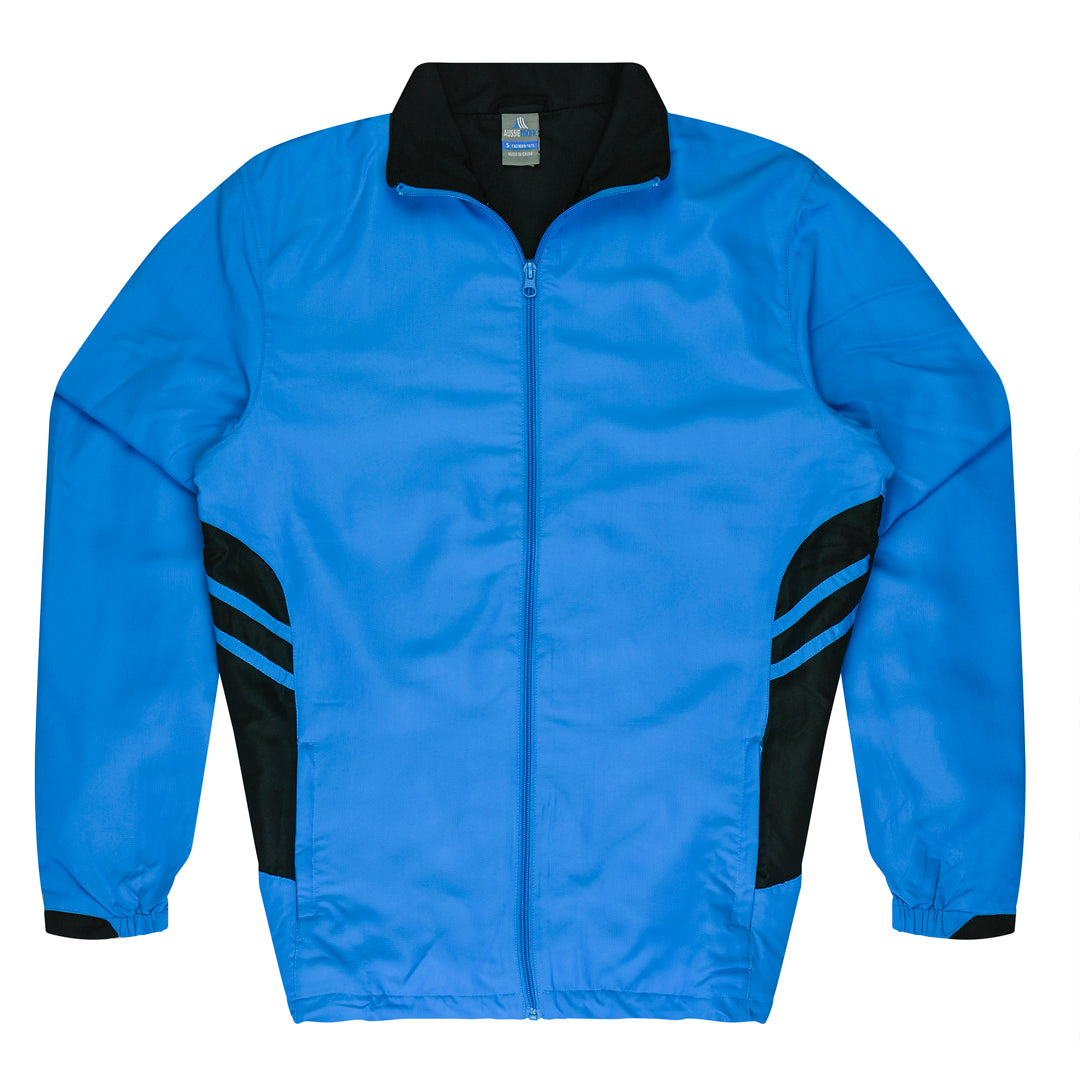 House of Uniforms The Tasman Tracktop | Mens | Plus Aussie Pacific Cyan/Black