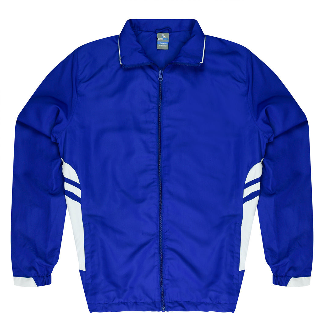 House of Uniforms The Tasman Tracktop | Mens | Plus Aussie Pacific Royal/White