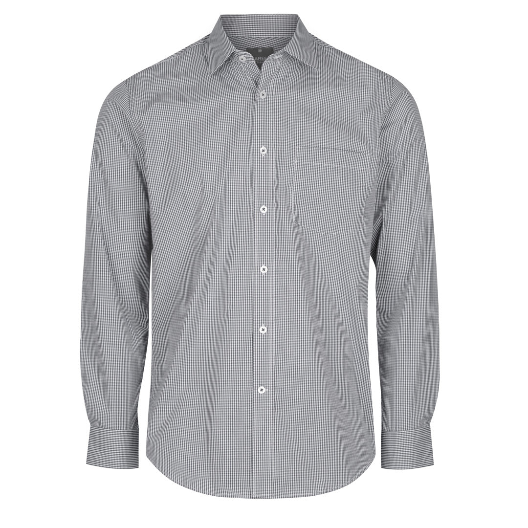 House of Uniforms The Westgarth Shirt | Mens | Long Sleeve | Classic Gloweave Black