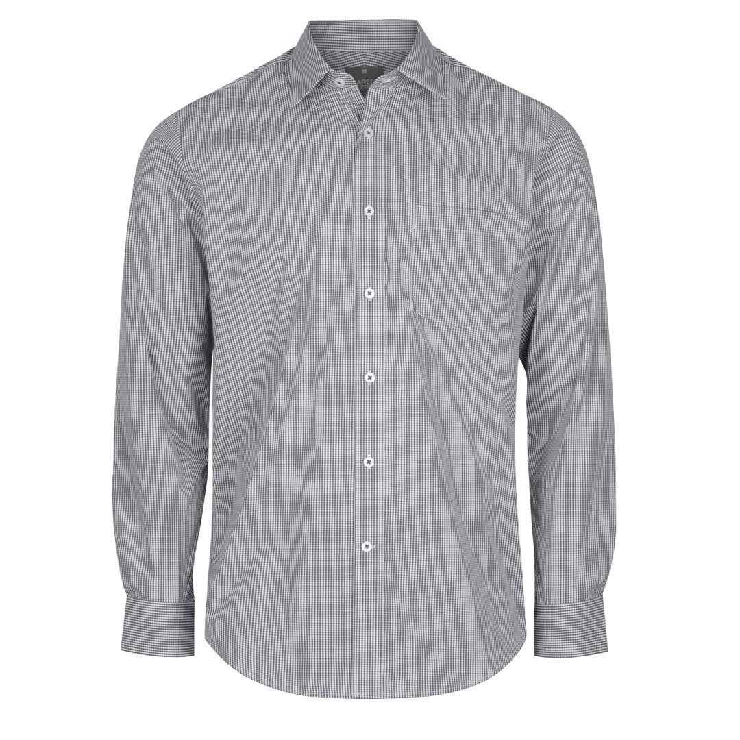 House of Uniforms The Westgarth Shirt | Mens | Long Sleeve | Classic Plus Gloweave Black