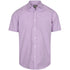 House of Uniforms The Westgarth Shirt | Mens | Short Sleeve | Classic Gloweave Lilac