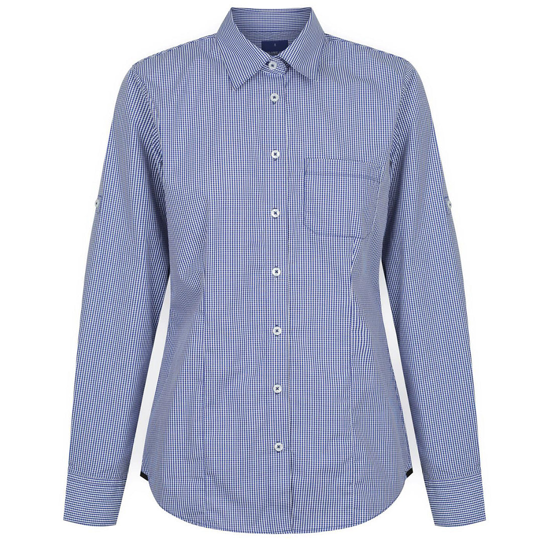House of Uniforms The Westgarth Shirt | Ladies | Long Sleeve | Slim Fit Gloweave Navy