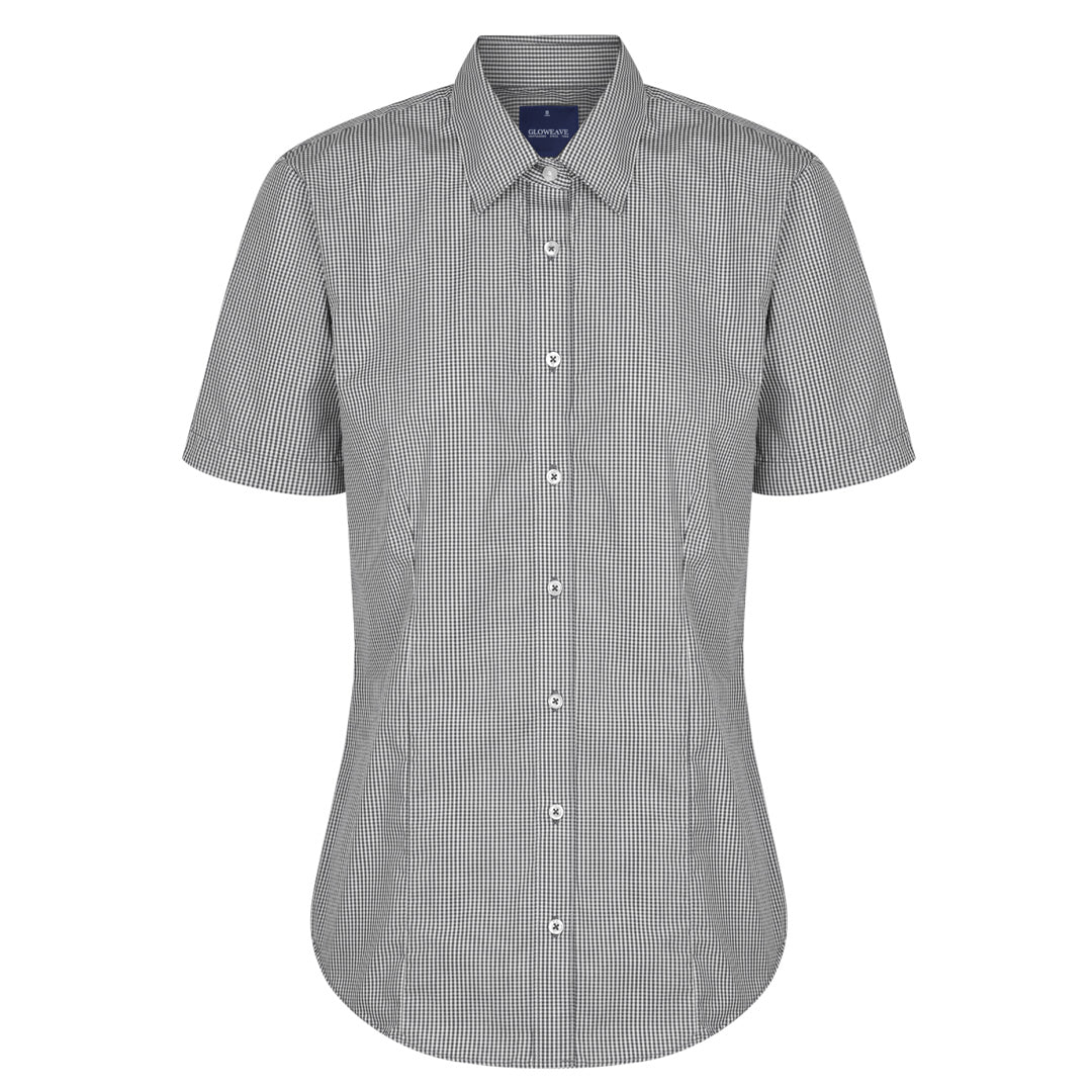 House of Uniforms The Westgarth Shirt | Ladies | Short Sleeve | Classic Gloweave Black