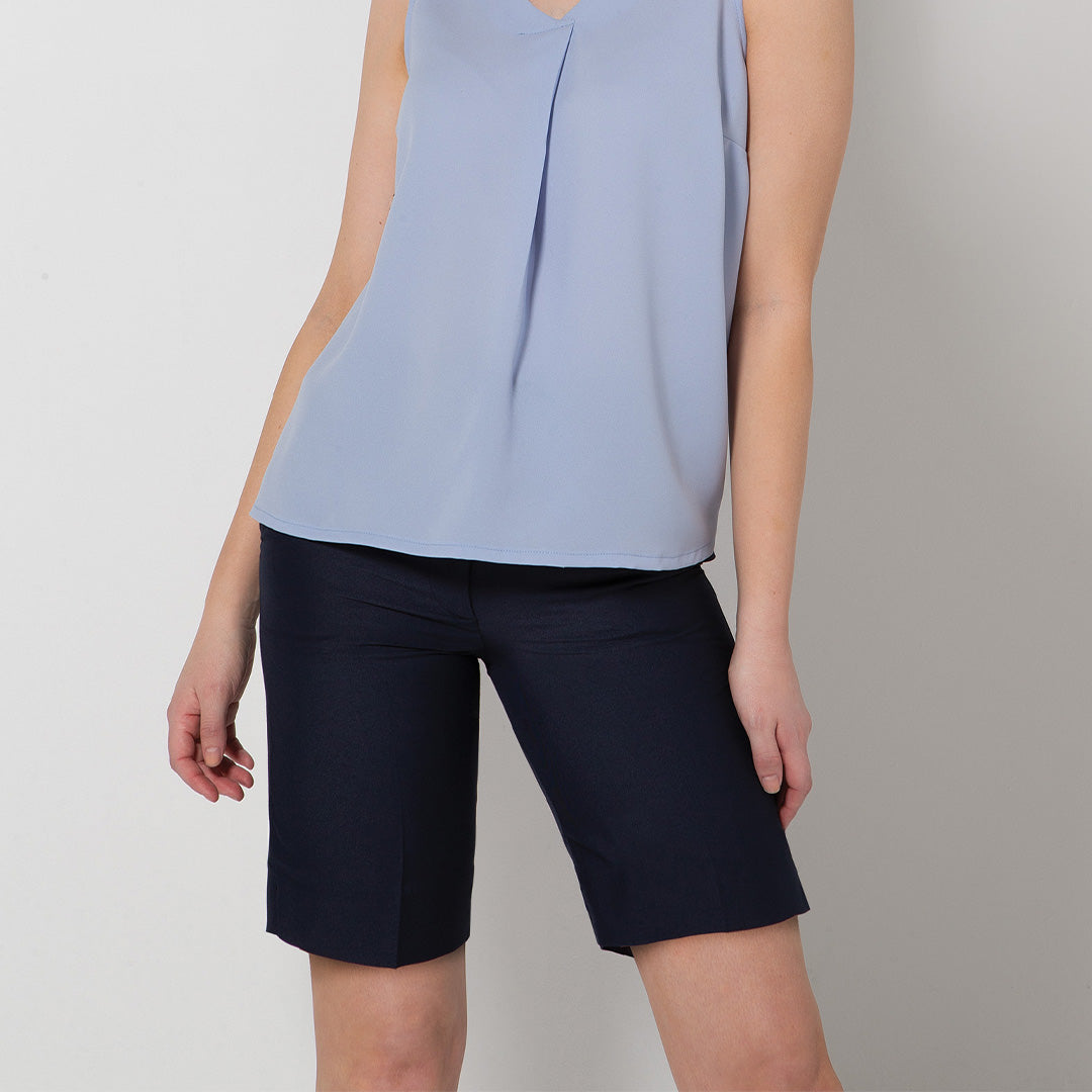 House of Uniforms The Flex Waist Short | Ladies | Poly Viscose LSJ Collection