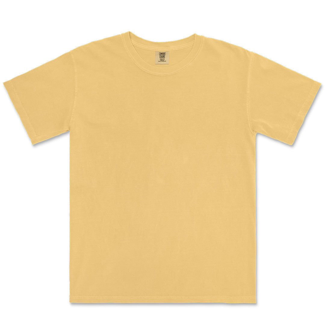 House of Uniforms The Heavyweight Tee | Short Sleeve | Adults Comfort Colors Mustard