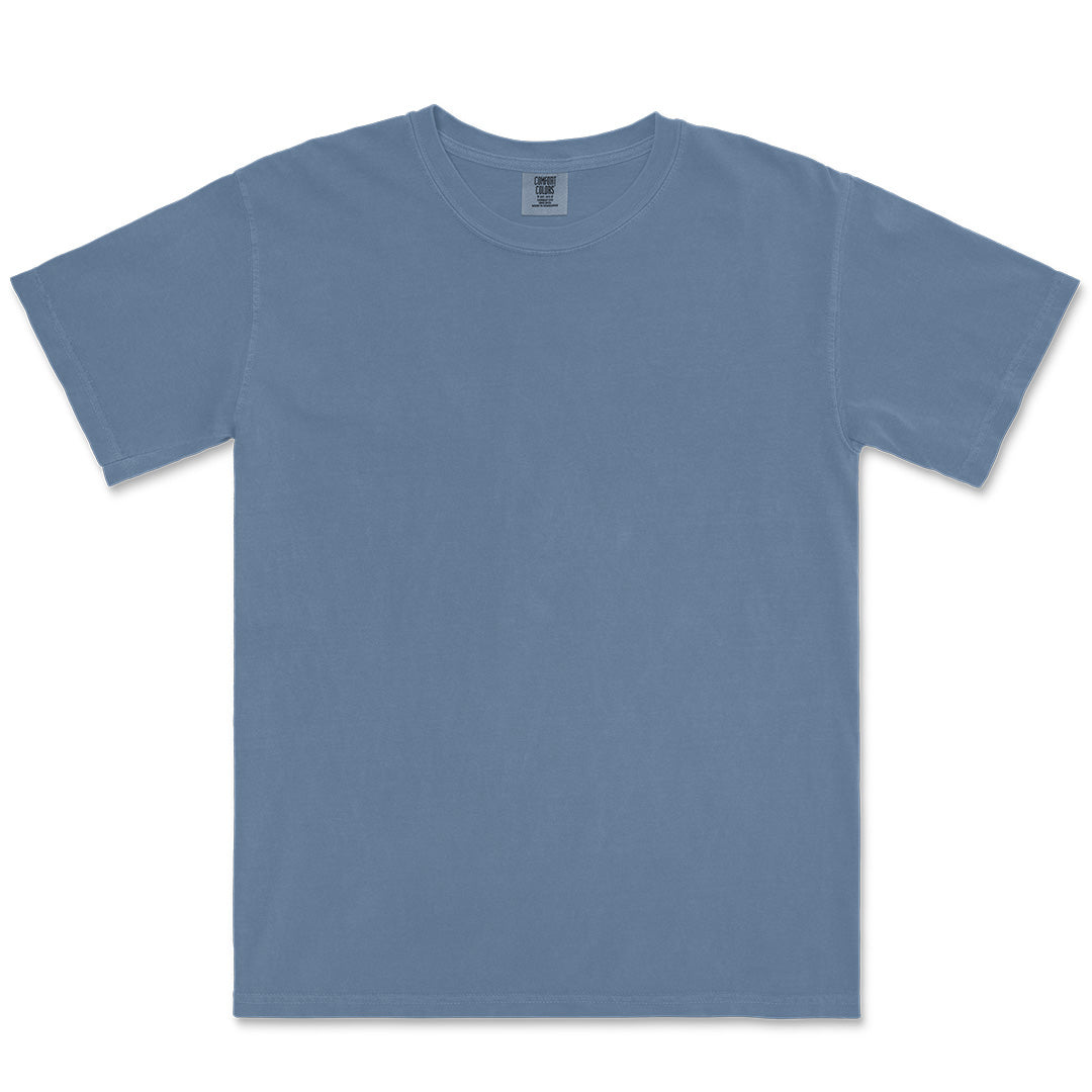 House of Uniforms The Heavyweight Tee | Short Sleeve | Adults Comfort Colors Blue Jean