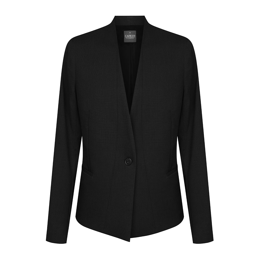 House of Uniforms The Elliot Crop Jacket | Ladies Gloweave Black