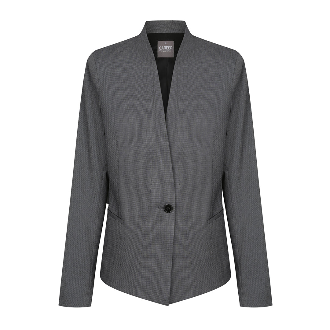 House of Uniforms The Elliot Crop Jacket | Ladies Gloweave Charcoal