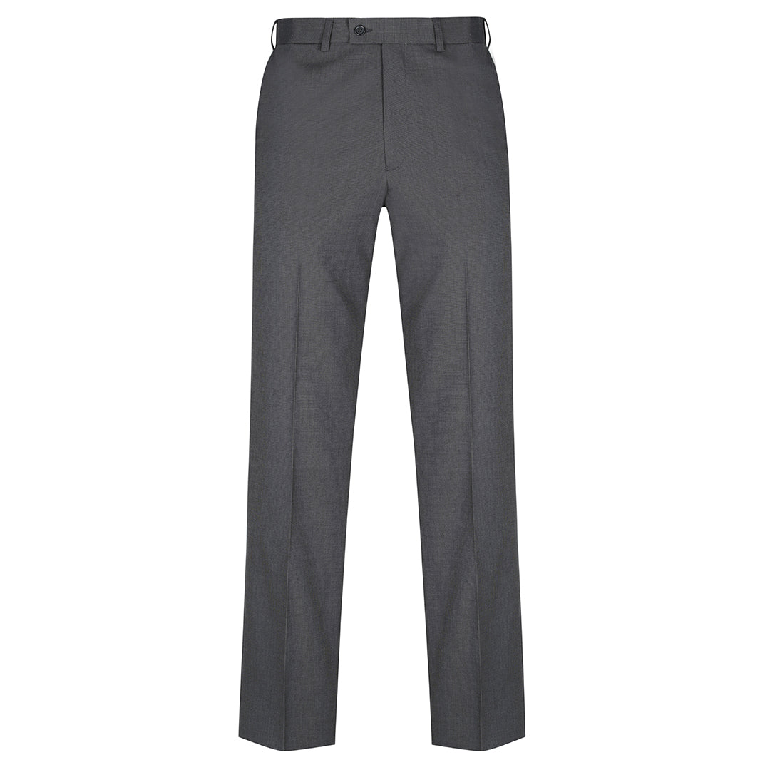 House of Uniforms The Elliot Flat Front Pant | Mens Gloweave Charcoal