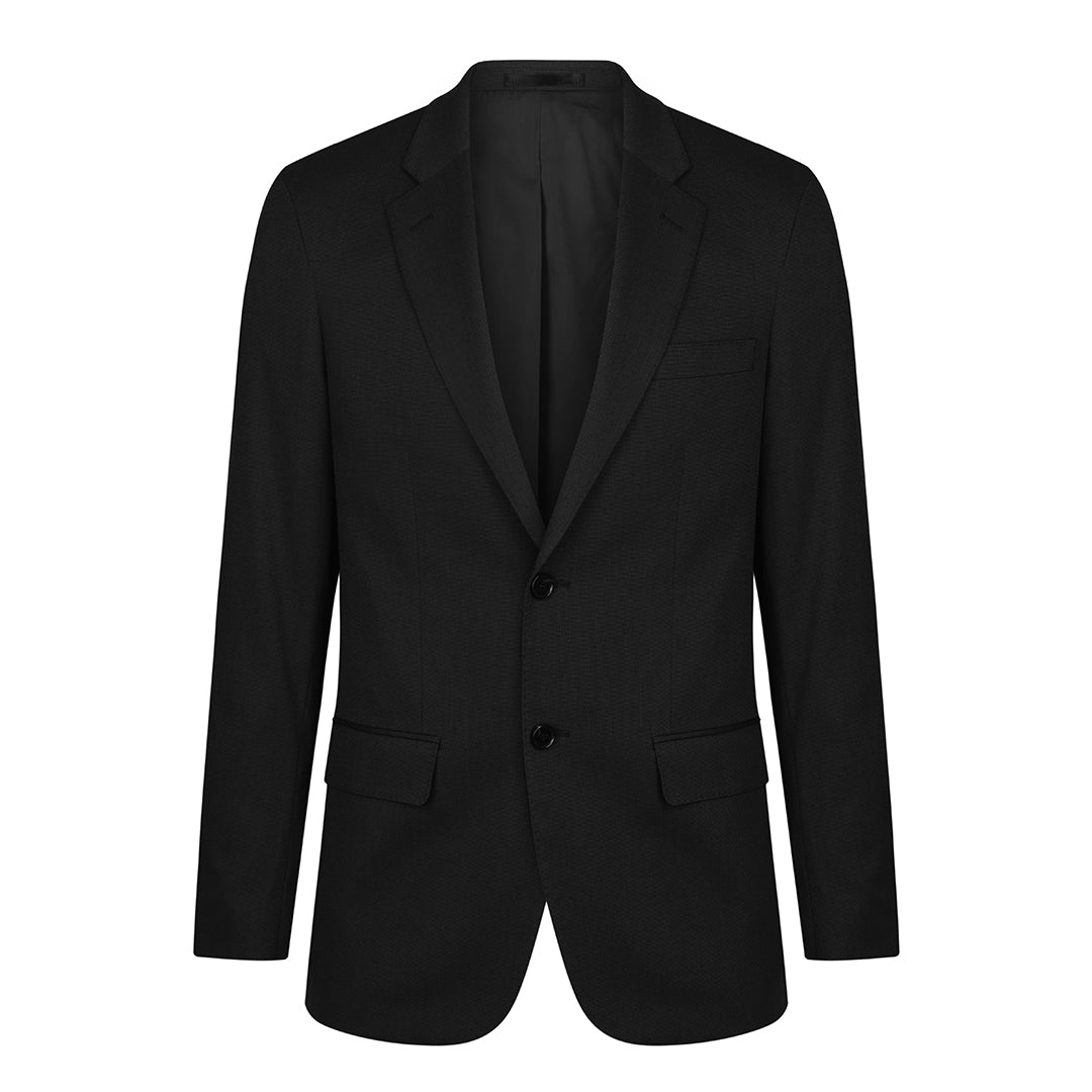 House of Uniforms The Elliot 2 Button Jacket | Mens Gloweave Black