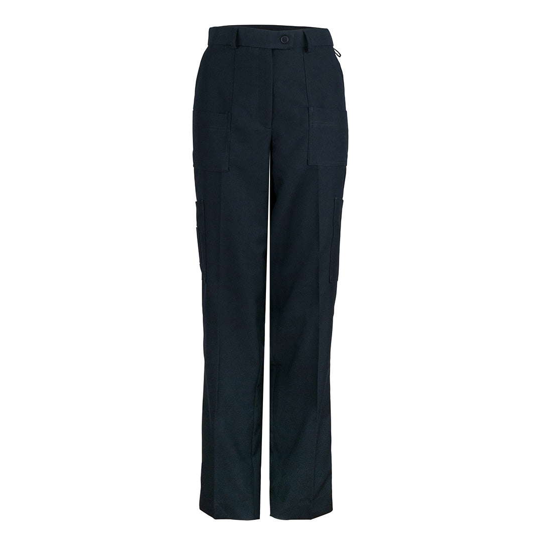 House of Uniforms The Multi Pocket Pant | Ladies | Poly Viscose LSJ Collection Navy