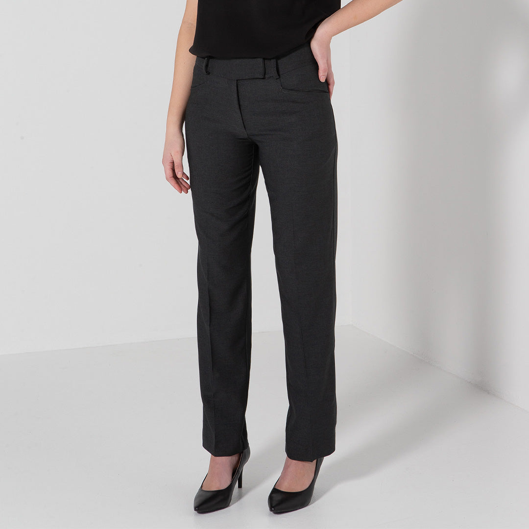 House of Uniforms The Mid Rise Relaxed Pant | Ladies | Mechanical Stretch LSJ Collection