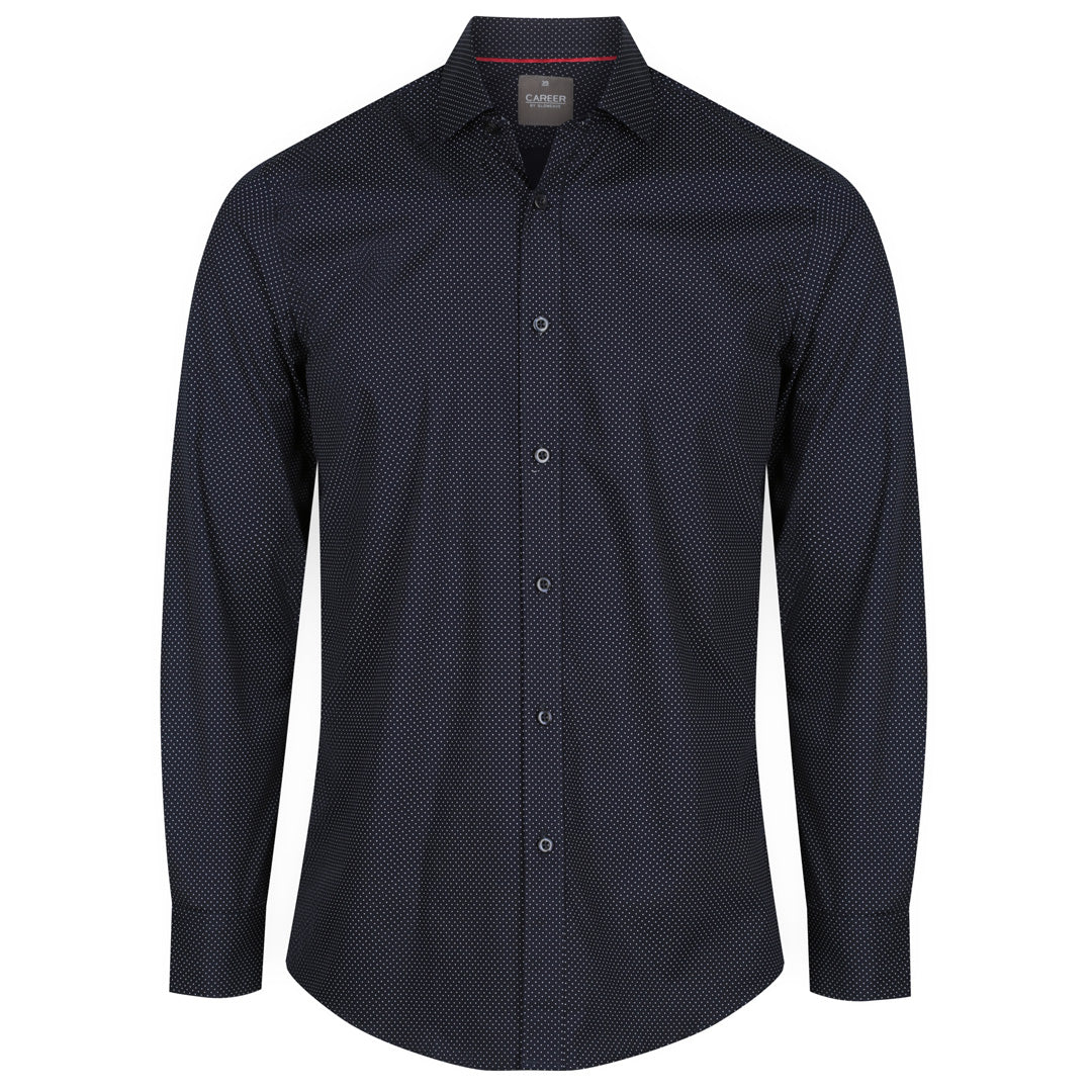 House of Uniforms The Soho Shirt | Mens | Long Sleeve Gloweave Navy