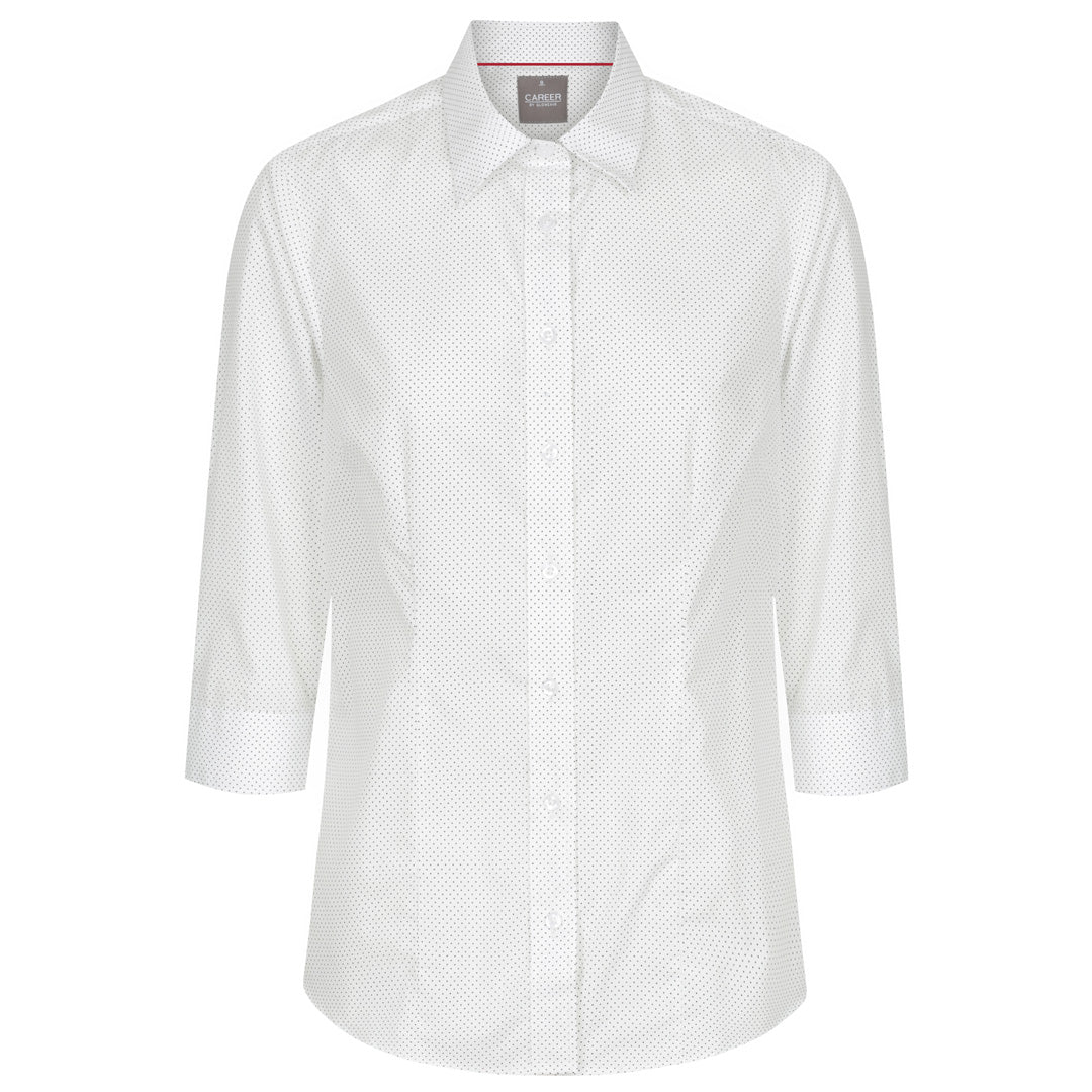 House of Uniforms The Soho Shirt | Ladies | 3/4 Sleeve Gloweave White