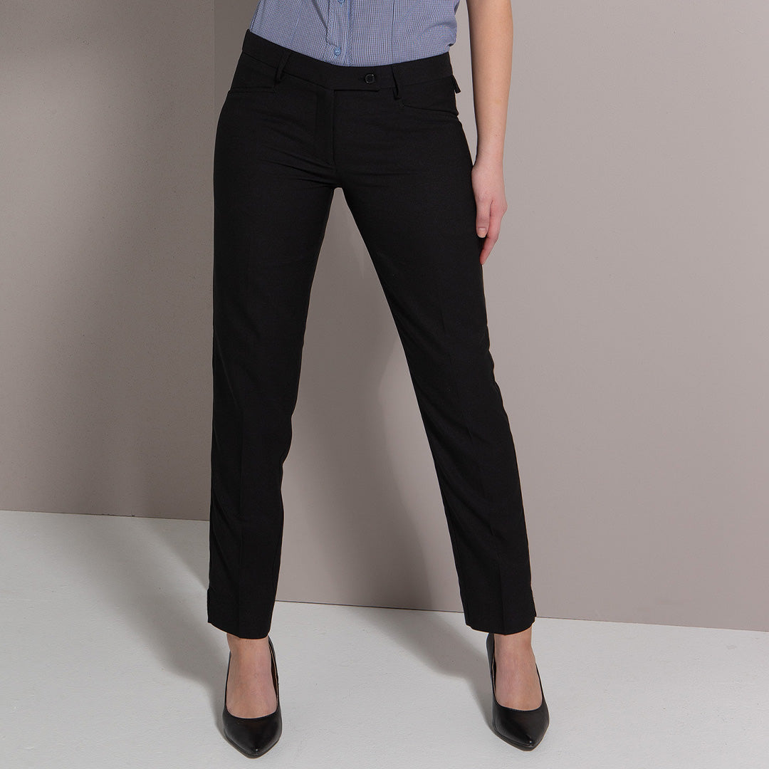 House of Uniforms The Slim Leg Low Rise Pant | Ladies | Mechanical Stretch LSJ Collection