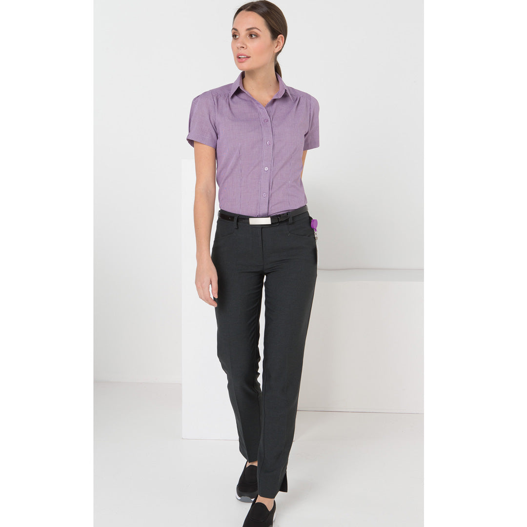 House of Uniforms The Slim Leg Low Rise Pant | Ladies | Mechanical Stretch LSJ Collection