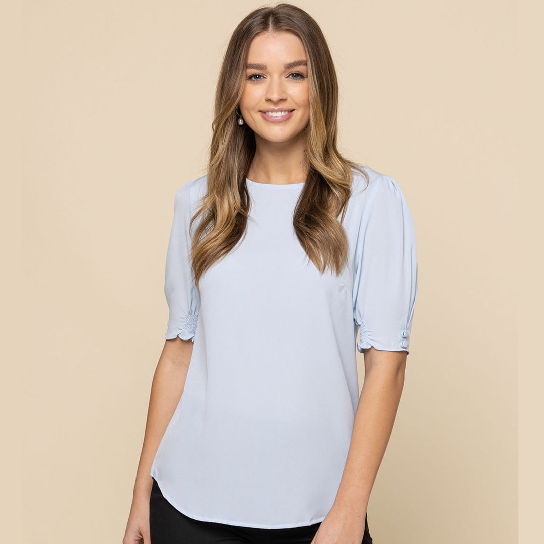 House of Uniforms The Willow Top | Ladies | Short Sleeve Gloweave 