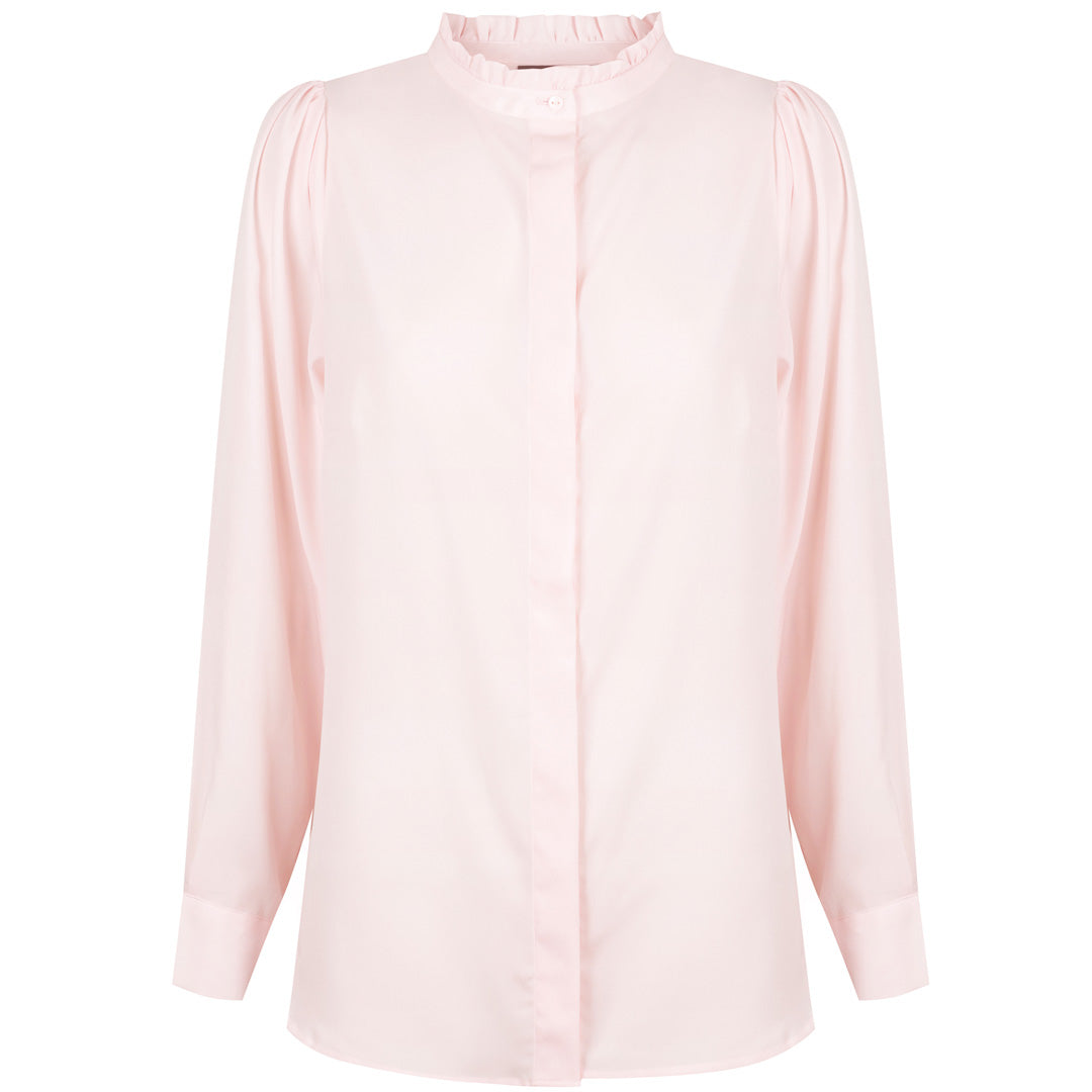 House of Uniforms The Bailey Top | Ladies | Long Sleeve Gloweave Blush