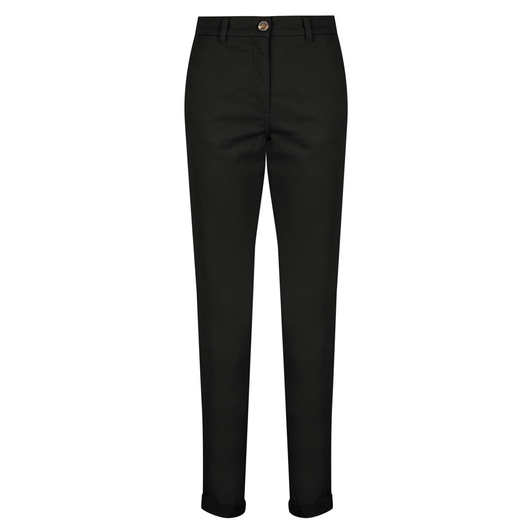 House of Uniforms The Modern Chino Pant | Ladies Gloweave Black