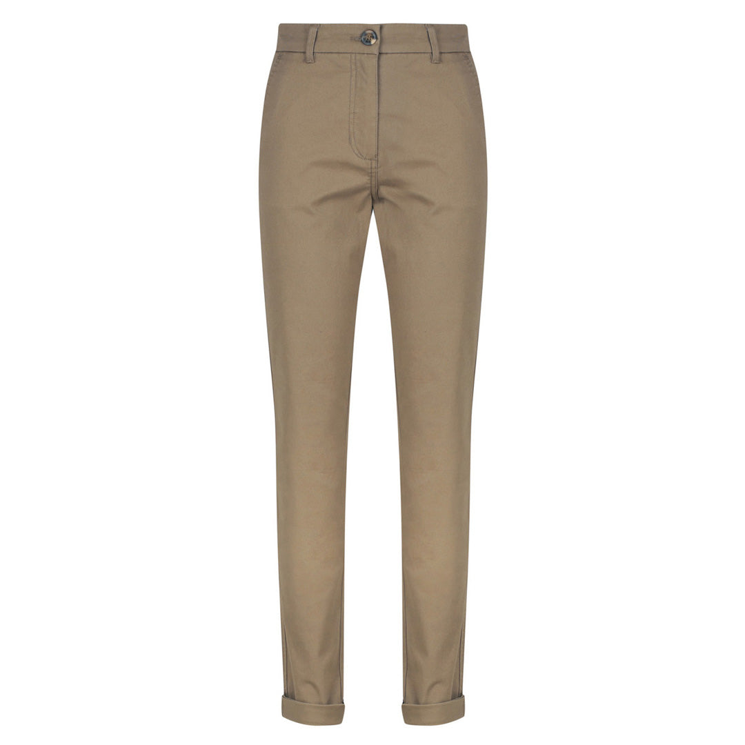 House of Uniforms The Modern Chino Pant | Ladies Gloweave Walnut