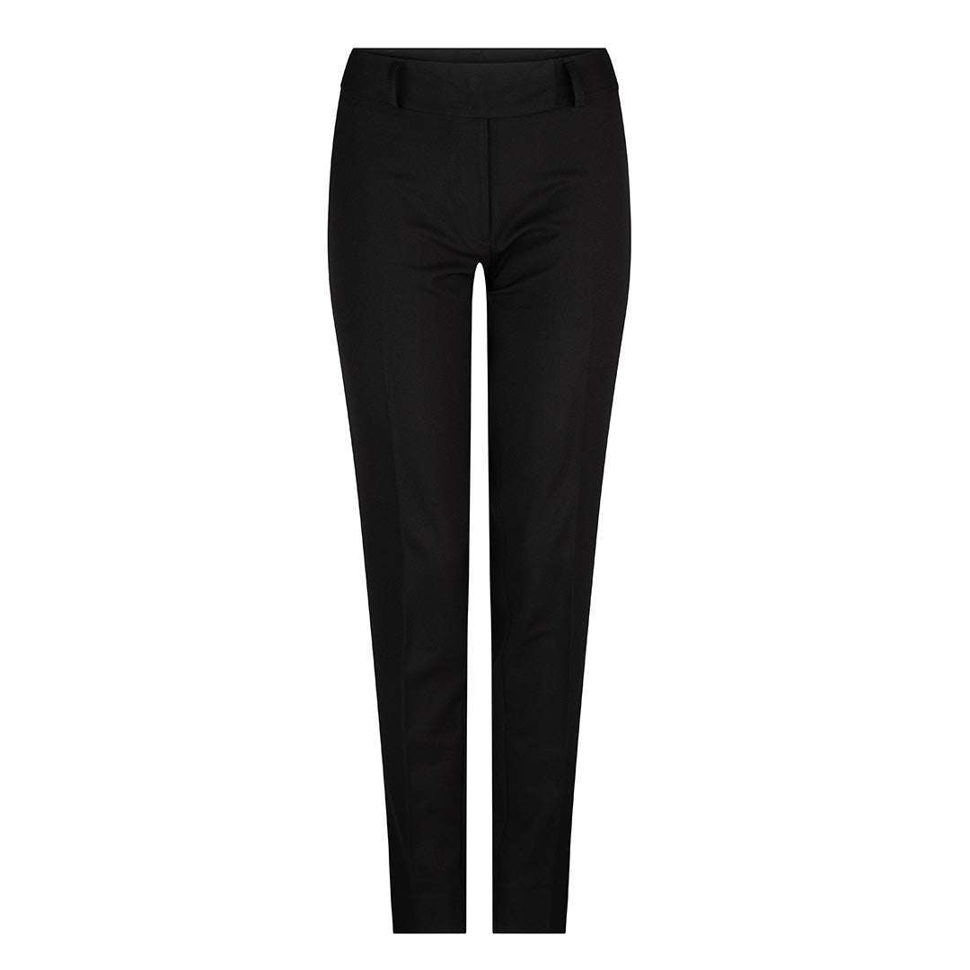 House of Uniforms The Mid Rise Slim Leg Pant | Ladies | Micro Fibre LSJ Collection Black