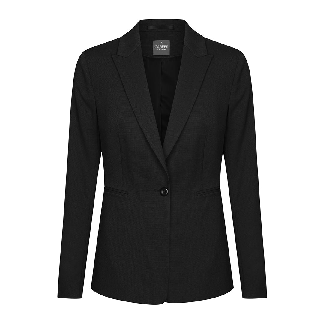 House of Uniforms The Elliot Single Button Jacket | Ladies Gloweave Black