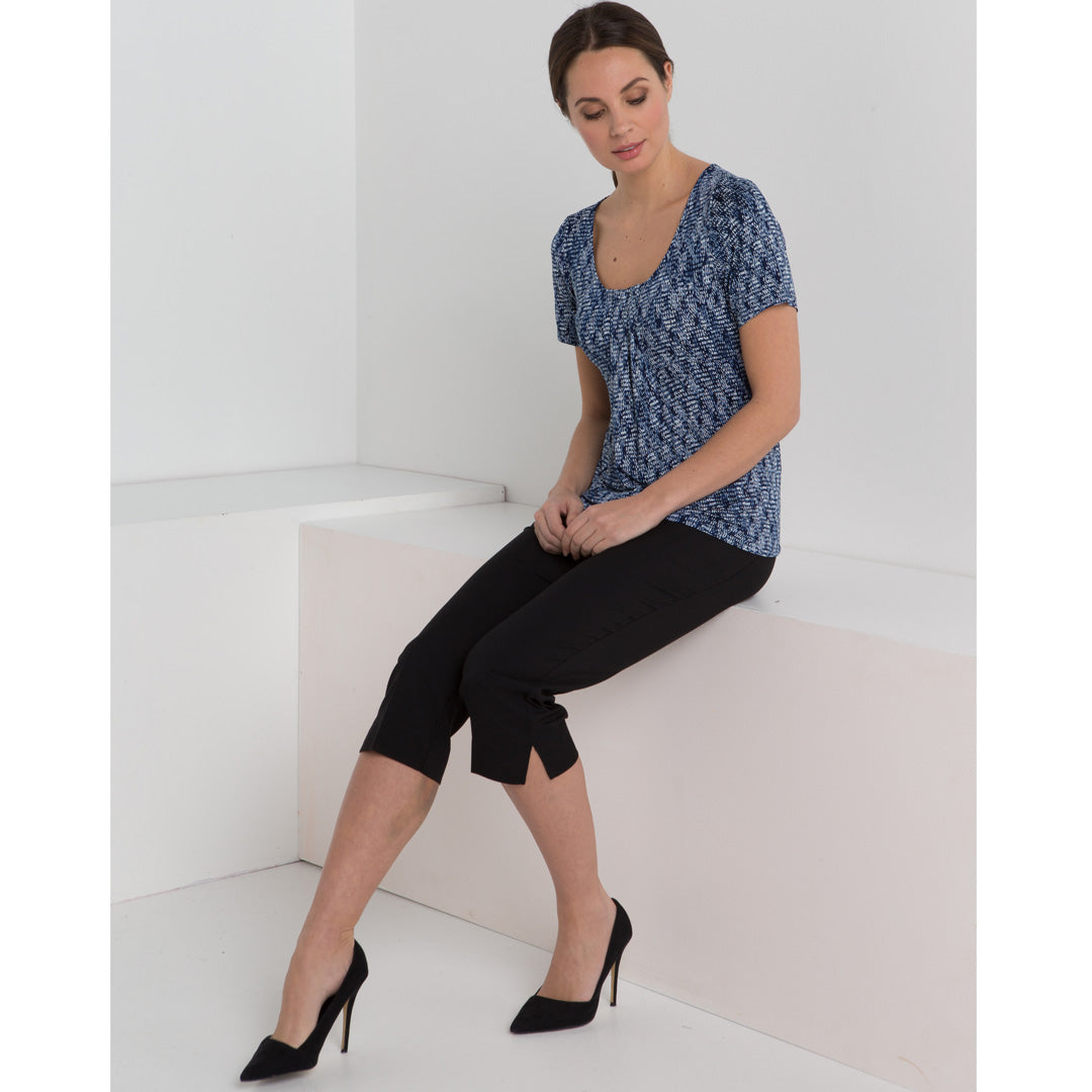 House of Uniforms The Slim Leg Capri Pant | Ladies | Mechanical Stretch LSJ Collection