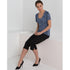 House of Uniforms The Slim Leg Capri Pant | Ladies | Mechanical Stretch LSJ Collection