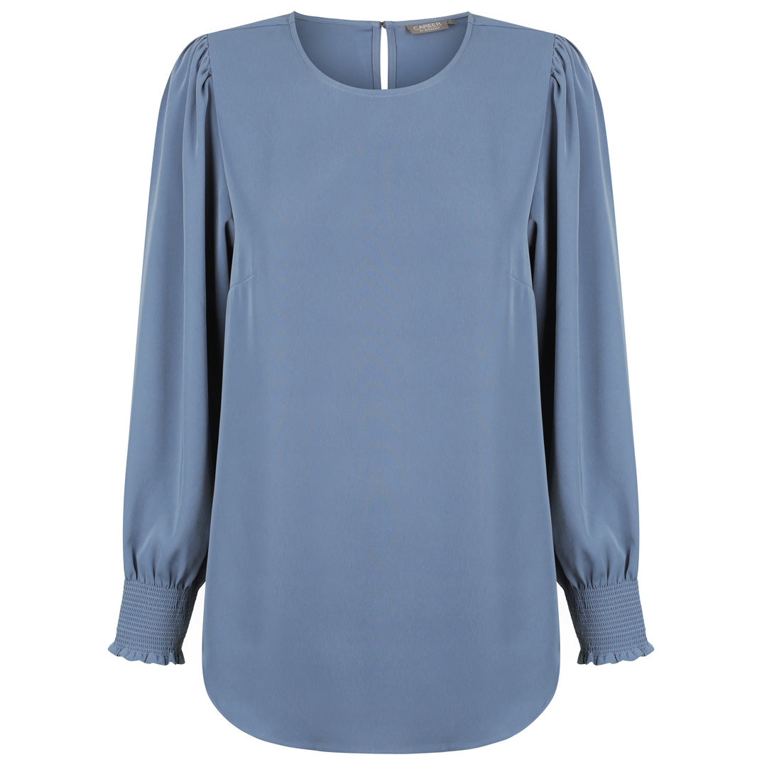 House of Uniforms The Freya | Ladies | Long Sleeve Gloweave Denim