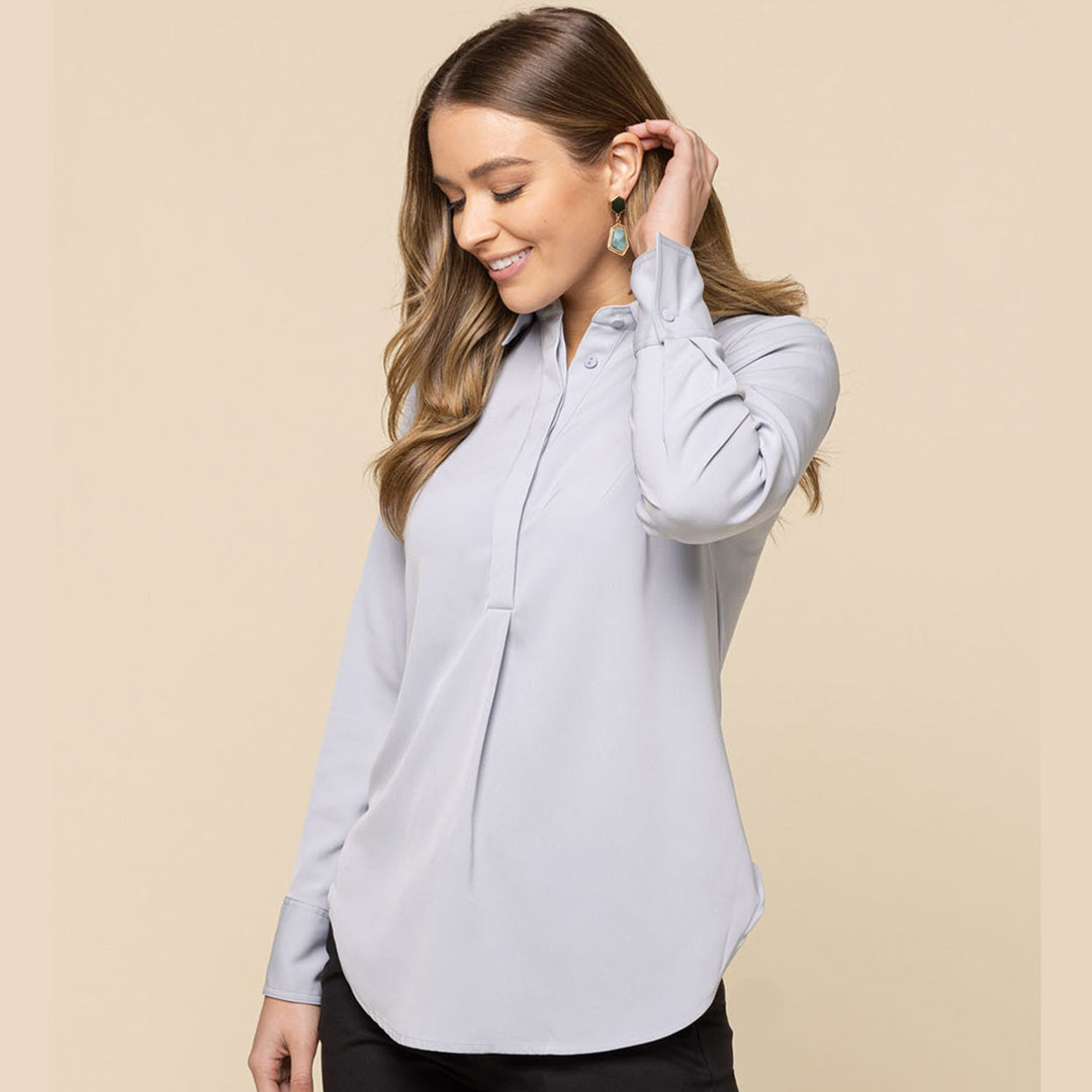 House of Uniforms The Quinn Top | Ladies | Long Sleeve Gloweave 