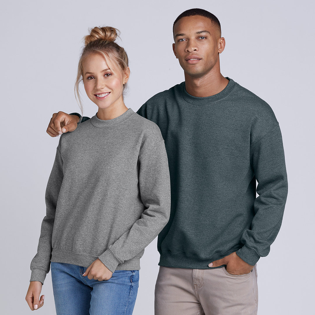 House of Uniforms The Heavy Blend Crewneck Sweatshirt | Adults Gildan
