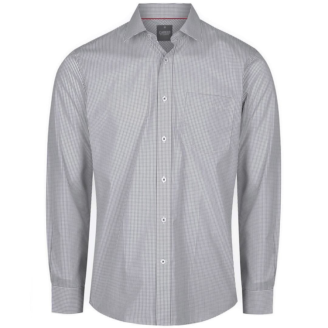 House of Uniforms The Fawkner Shirt | Mens | Long Sleeve Gloweave Black