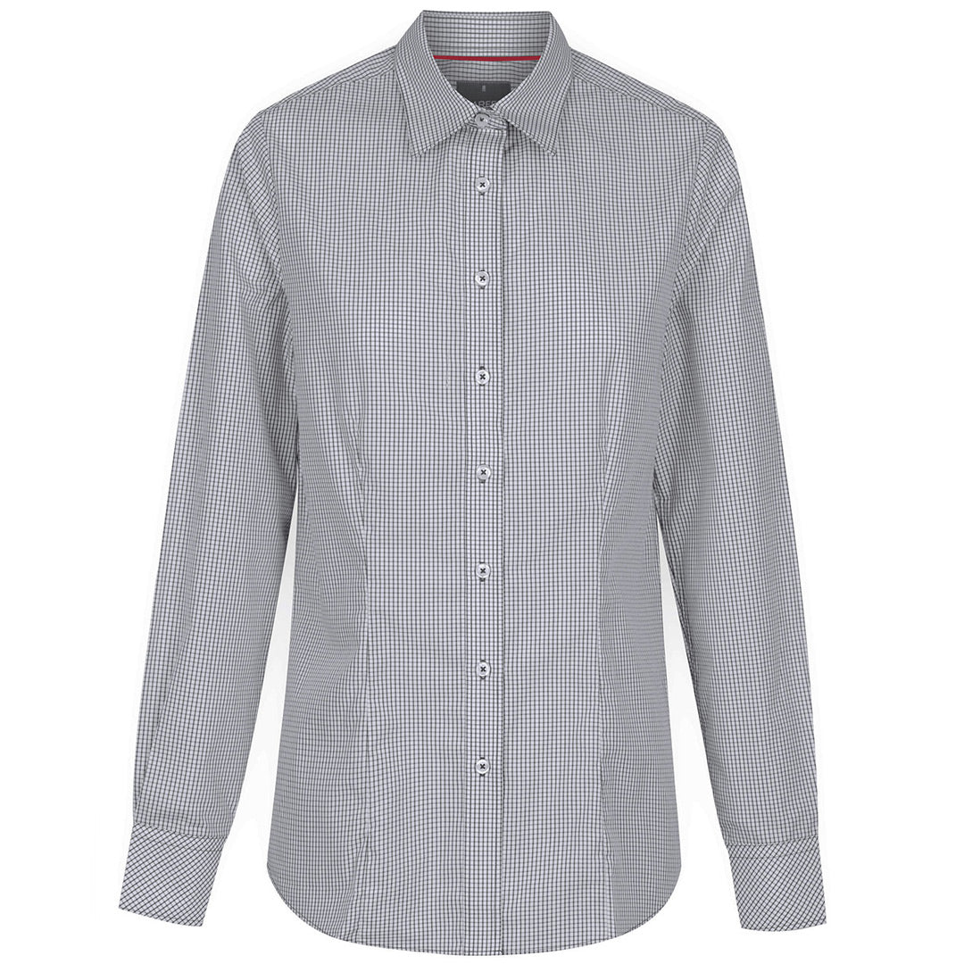 House of Uniforms The Fawkner Shirt | Ladies | Long Sleeve Gloweave Black