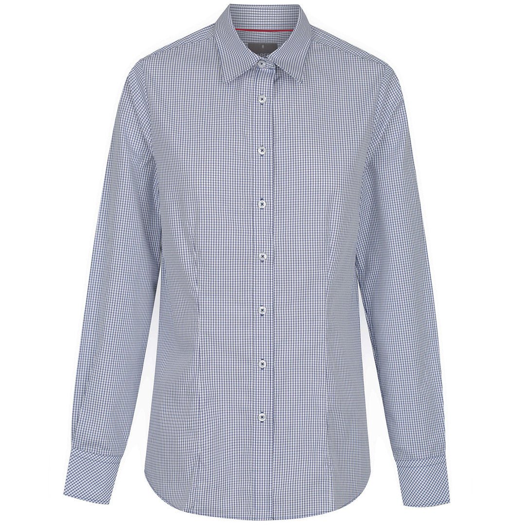 House of Uniforms The Fawkner Shirt | Ladies | Long Sleeve Gloweave Navy