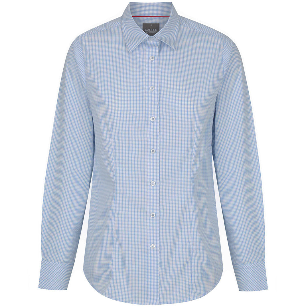 House of Uniforms The Fawkner Shirt | Ladies | Long Sleeve Gloweave Sky