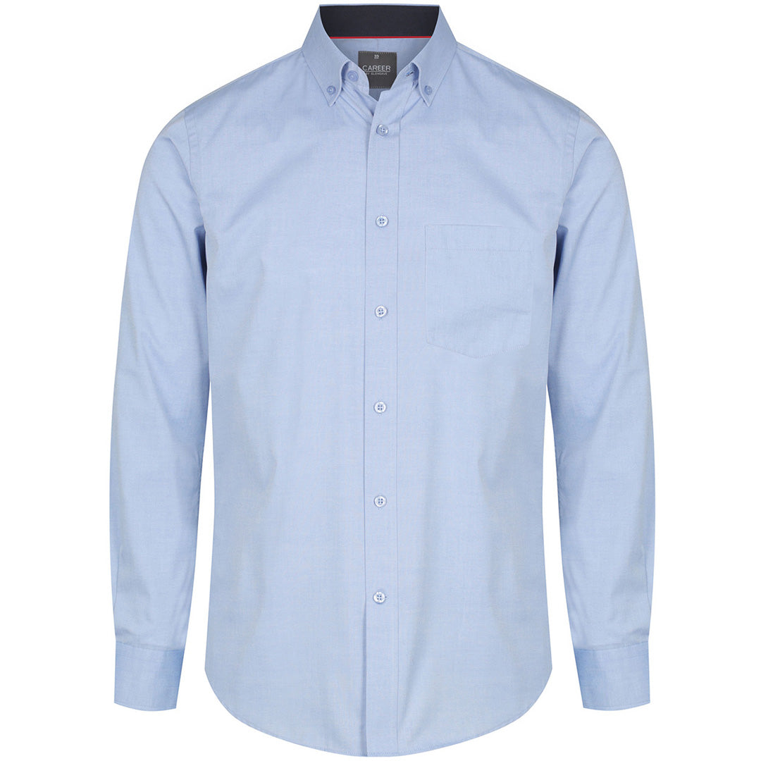 House of Uniforms The Bradford Shirt | Mens | Long Sleeve Gloweave Sky
