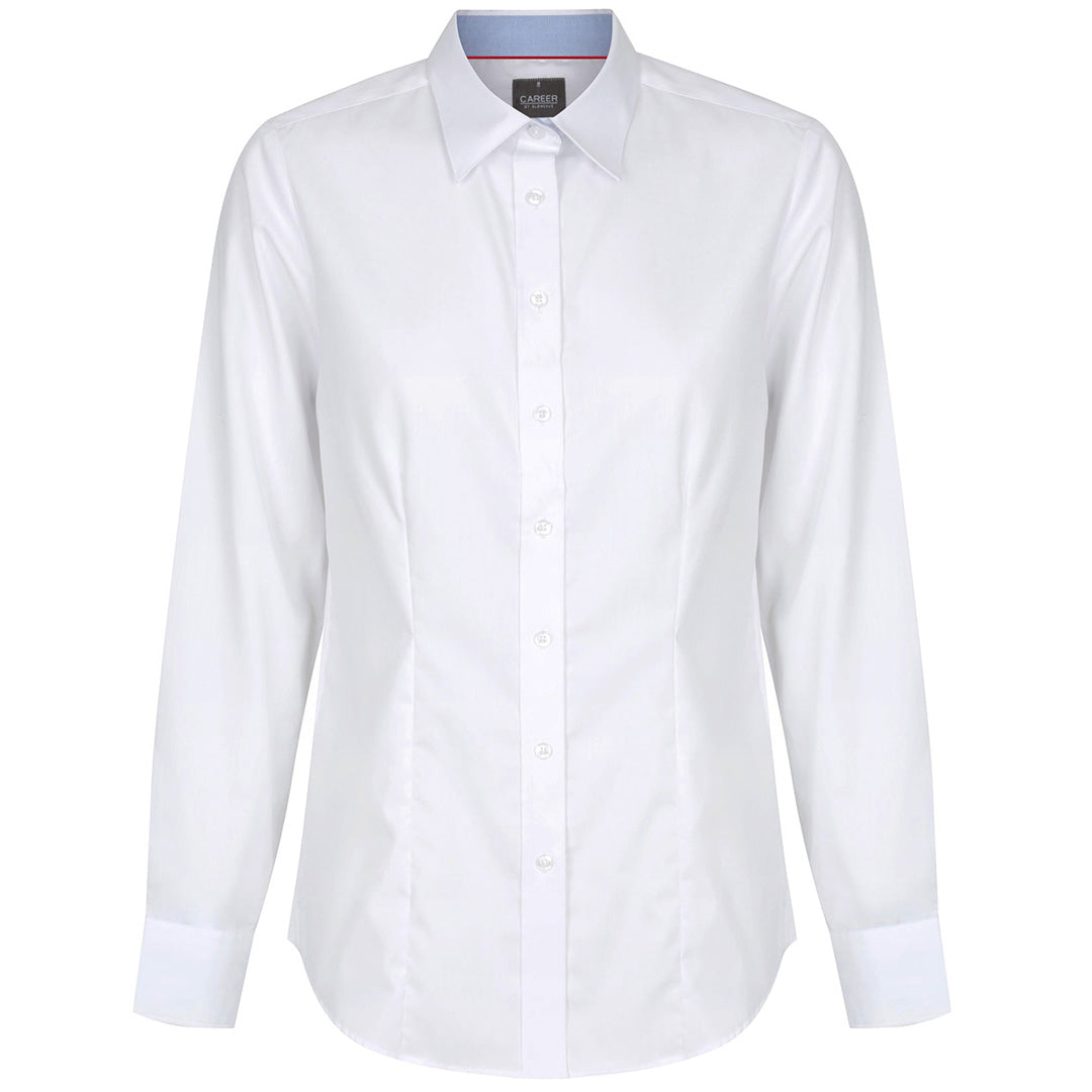 House of Uniforms The Bradford Shirt | Ladies | Long Sleeve Gloweave White