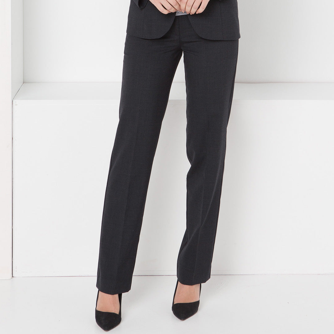 House of Uniforms The Flex Waist Straight Leg Pant | Ladies | Wool LSJ Collection