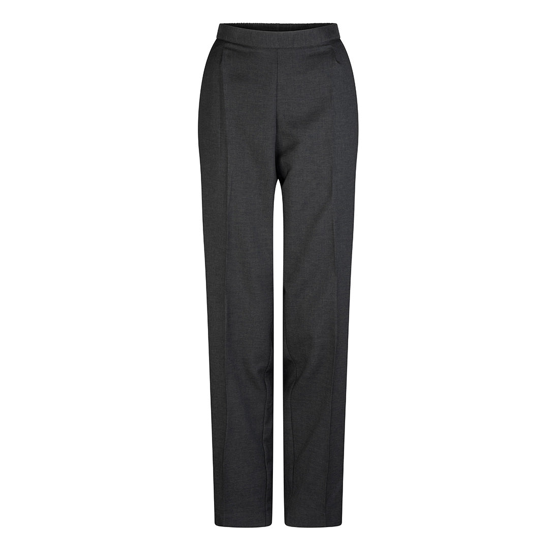 House of Uniforms The Easyfit Pull on Pant | Ladies | Mechanical Stretch LSJ Collection Charcoal