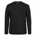 House of Uniforms The Crew Neck Tee No Cuff | Long Sleeve | Unisex Jbs Wear Black